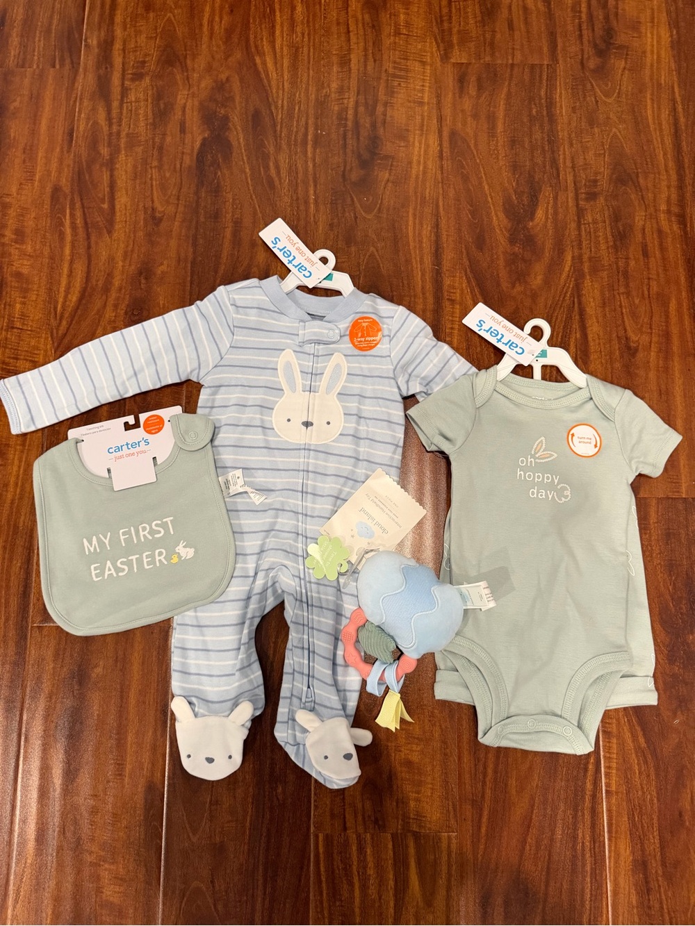 NWT Carter's bunny outfit 3 months Easter Bundle with toy